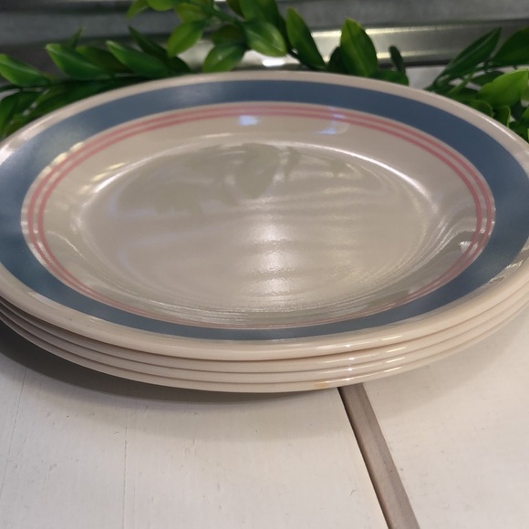 Corelle Colonial Blue Bread Plates Set of 4 VTG Corelle Lunch - Picture 9 of 10